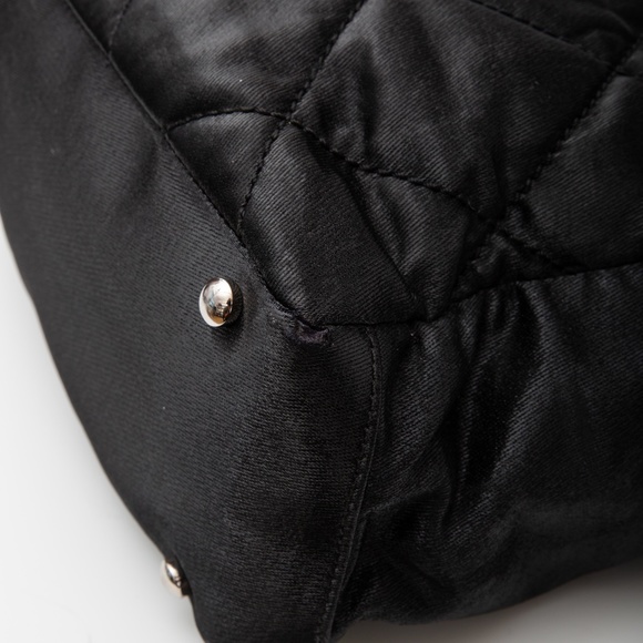 CHANEL PARIS BIARRITZ CLASSIC QUILTED NYLON CANVAS TOTE (2007) - Picture 12 of 13